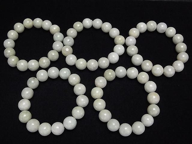 [Video] Burmese Jadeite AA Mix Color Round 14mm Bracelet