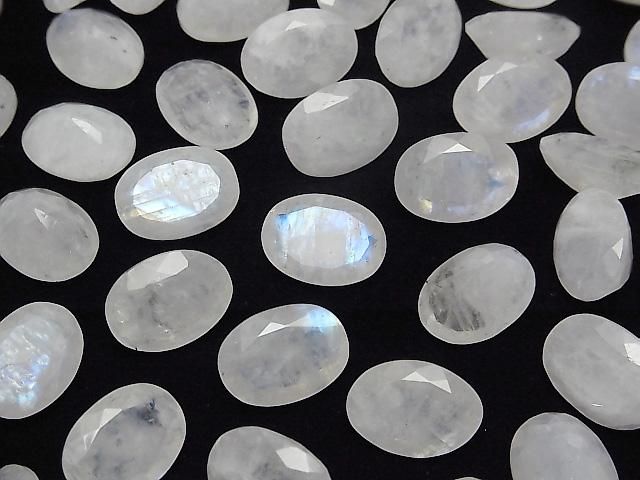 [Video] Rainbow Moonstone AA++ Loose stone Oval Faceted 14x10mm 2pcs