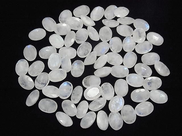 [Video] Rainbow Moonstone AA++ Loose stone Oval Faceted 14x10mm 2pcs