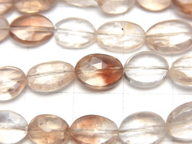 [Video]High Quality Brown Topaz AA++ Faceted Oval 1strand beads (aprx.8inch/20cm)