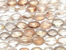 [Video]High Quality Brown Topaz AA++ Faceted Oval 1strand beads (aprx.8inch/20cm)