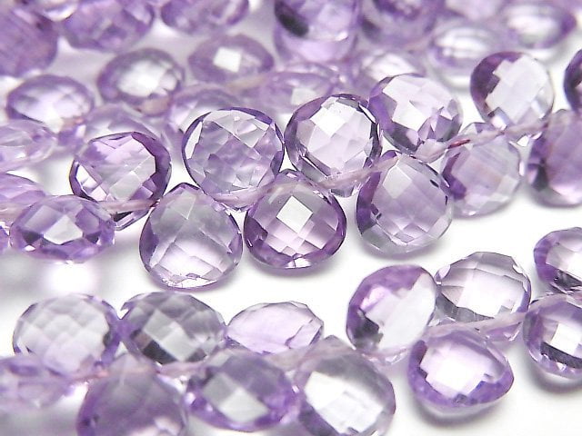 [Video]High Quality Amethyst AAA Chestnut Faceted Briolette 6x6mm half or 1strand (30pcs )