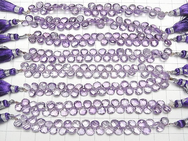 [Video]High Quality Amethyst AAA Chestnut Faceted Briolette 6x6mm half or 1strand (30pcs )