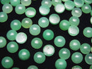 [Video]High Quality Chrysoprase AAA- Round Cabochon 6x6mm 3pcs