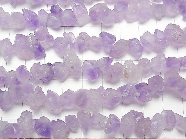 [Video]Amethyst Point Rough Rock Nugget 1strand beads (aprx.15inch/37cm)