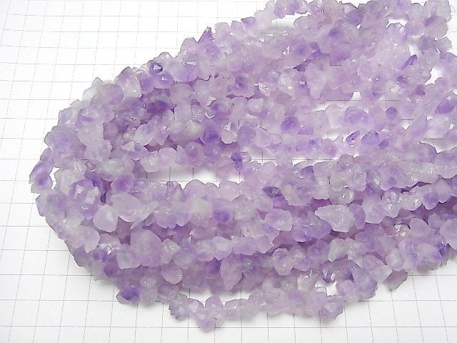 [Video]Amethyst Point Rough Rock Nugget 1strand beads (aprx.15inch/37cm)