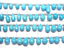 [Video] Arizona Kingman Turquoise AAA- Drop (Smooth) half or 1strand beads (aprx.7inch/18cm)