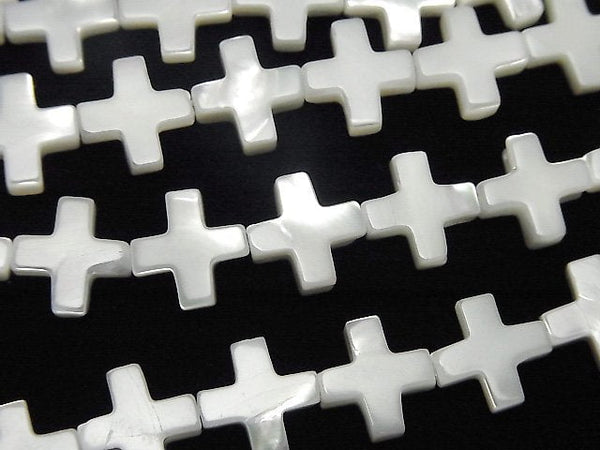 Cross, Mother of Pearl (Shell Beads) Pearl & Shell Beads