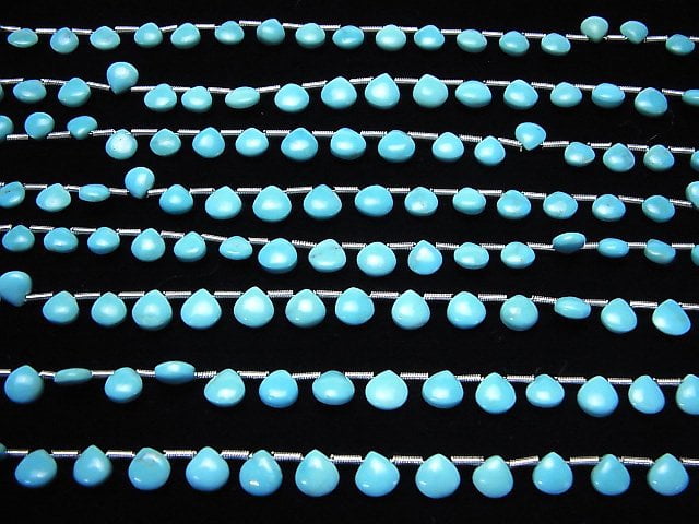 [Video] Kingman Turquoise AAA- Chestnut (Smooth) half or 1 strand beads (aprx.7inch/18cm)