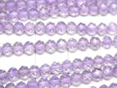 [Video]High Quality! Pink Amethyst AAA- Semi Round Cut 1strand beads (aprx.13inch/31cm)