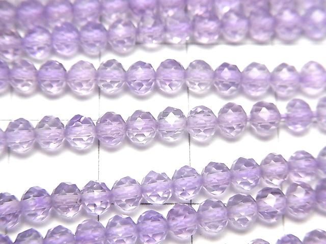 [Video]High Quality! Pink Amethyst AAA- Semi Round Cut 1strand beads (aprx.13inch/31cm)