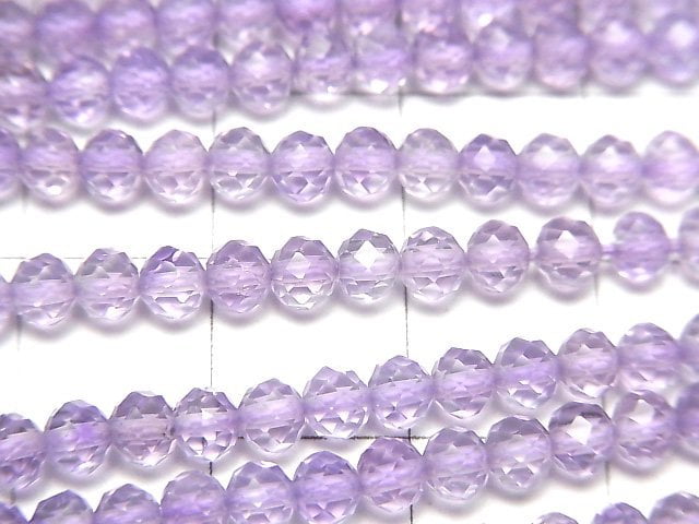 [Video] High Quality! Pink Amethyst AAA- Semi Round cut 1strand beads (aprx.13inch/31cm)