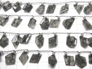 [Video]Black Mosque Quartz AA++ Fancy Shape Cut 1strand (17pcs )