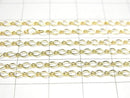 14KGF Marquise Long & Short Chain 3.9x2.5mm 10cm