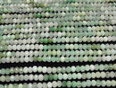 [Video]High Quality! Chrysoprase AA Faceted Button Rondelle 4x4x3mm 1strand beads (aprx.15inch/38cm)