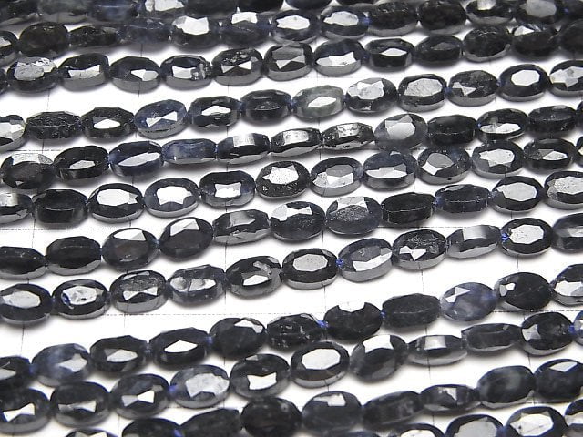 [Video]High Quality! Sapphire AA++ Faceted Oval 6x4mm half or 1strand beads (aprx.15inch/36cm)