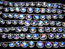 [Video] Doublet Crystal AAA Chestnut Faceted Briolette Rainbow Color 1strand beads (aprx.6inch/16cm)