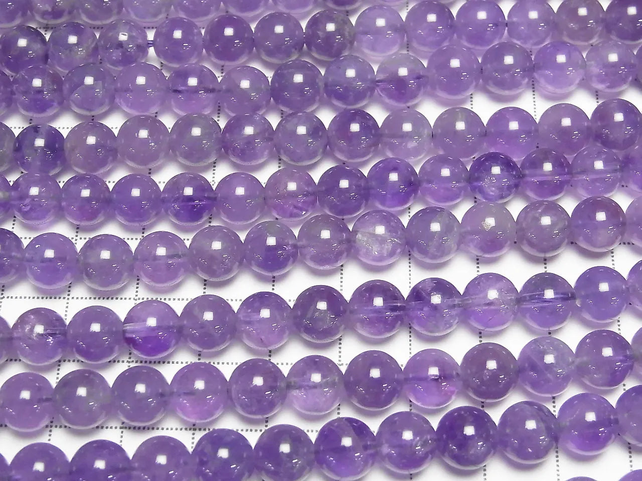 Amethyst AA Round 8mm 1strand beads (approx. 15 inches/36 cm)