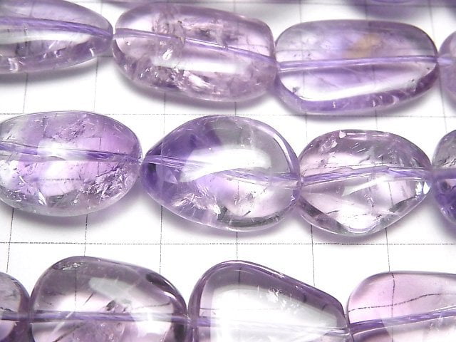 [Video]High Quality Light Color Amethyst AA++ Nugget half or 1strand beads (aprx.15inch/36cm)