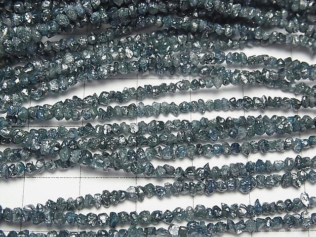 [Video] Blue Diamond Chips (Small Nugget ) half or 1strand beads (aprx.16inch/40cm)