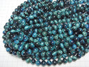 [Video] Blue Green colorTiger's Eye AA++ Round 10mm half or 1strand (aprx.14inch/34cm)