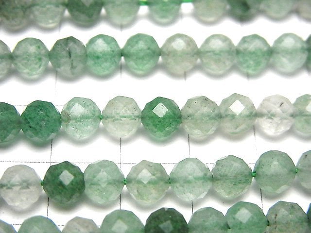 [Video]High Quality! Green Aventurine Faceted Round 6mm 1strand beads (aprx.15inch/37cm)