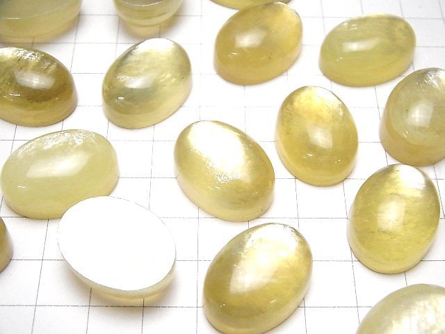 Goldene Mica AAA ovaler Cabochon 25x18mm 1 Stück