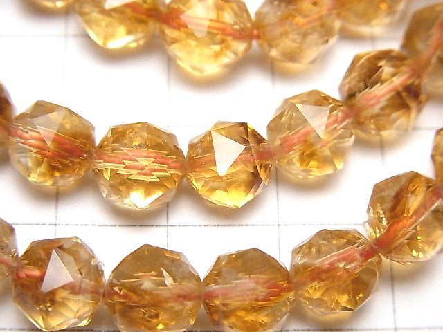 [Video] Phantom Citrine AA++ Star Faceted Round 8-9mm Bracelet