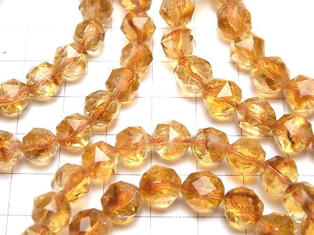 [Video] Phantom Citrine AA++ Star Faceted Round 8-9mm Bracelet