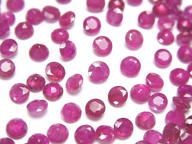 Ruby, Undrilled (No Hole) Gemstone Beads