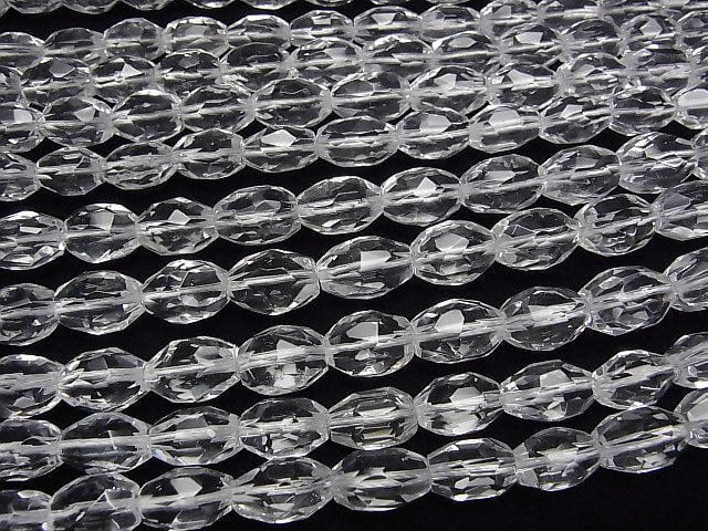 [Video] Crystal AAA- Rice -Faceted Nugget 13x10x10mm half or 1strand beads (aprx.15inch/38cm)
