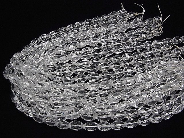 [Video] Crystal AAA- Rice -Faceted Nugget 13x10x10mm half or 1strand beads (aprx.15inch/38cm)