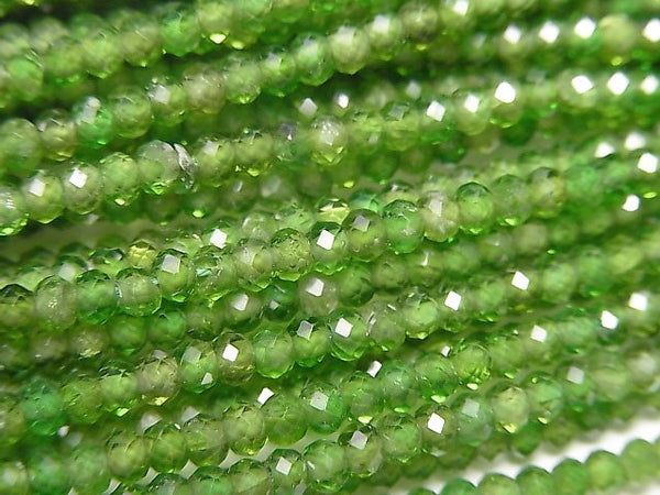 Diopside, Roundel Gemstone Beads