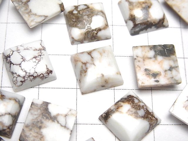 [Video] Wild Horse Square Cabochon 12x12mm 2pcs