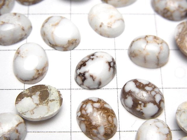 [Video] Wild Horse Oval Cabochon 10x8mm 4pcs