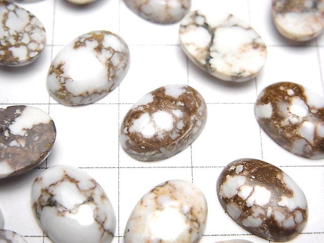 [Video] Wild Horse Oval Cabochon 14x10mm 2pcs