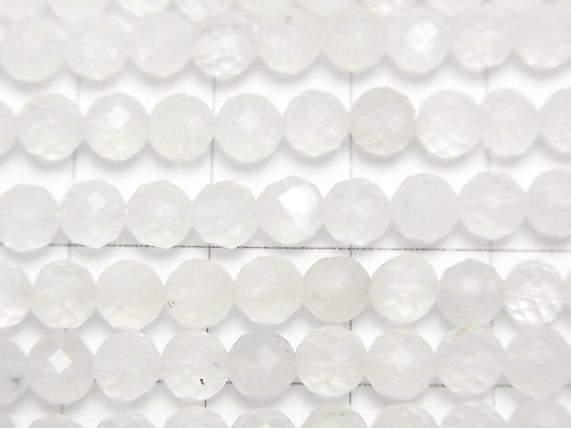 [Video]High Quality! Royal Blue Moonstone AA+ Faceted Round 5mm 1strand beads (aprx.15inch/36cm)