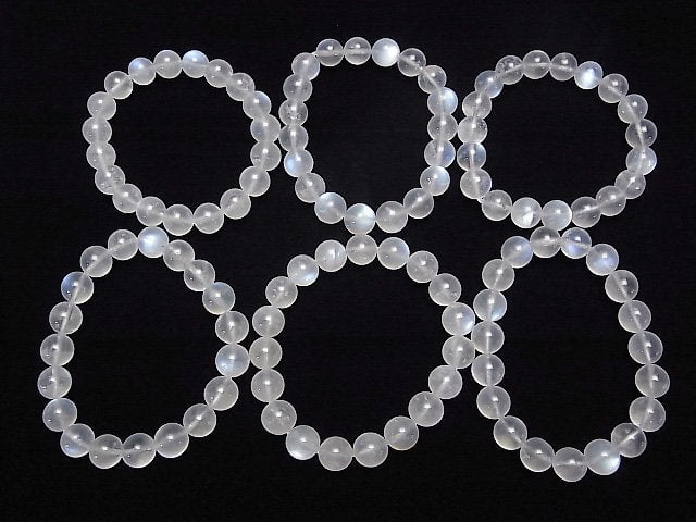 [Video]Royal Blue Moonstone AA+ Round 10mm Bracelet