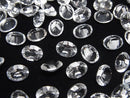 [Video]High Quality White Topaz AAA Loose stone Oval Concave Cut 8x6mm 3pcs