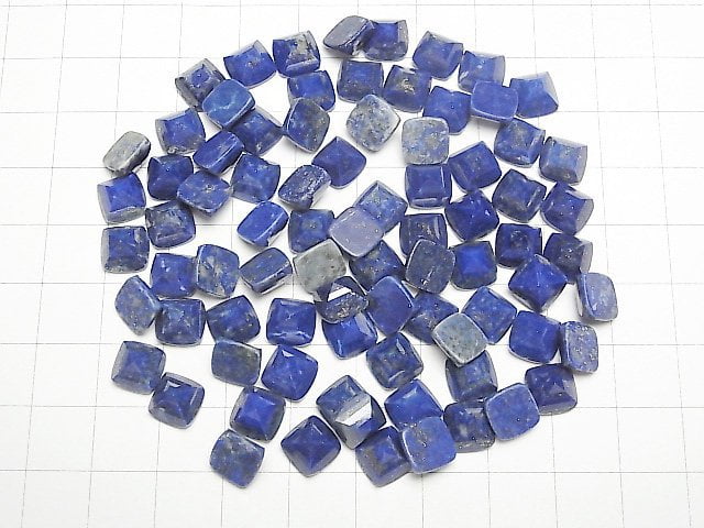 [Video]Lapislazuli AA++ Sugarloaf Cut 8x8mm 2pcs