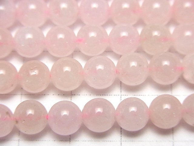 [Video]Morganite AA Round 6mm 1strand beads (aprx.15inch/36cm)