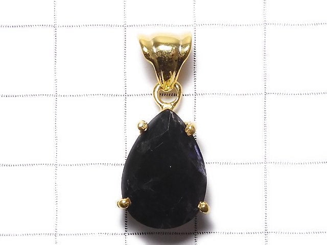 [Video][One of a kind] High Quality Iolite AAA-Faced Pendant 18KGP NO.23