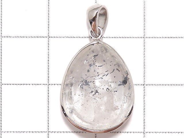 [Video][One of a kind] Sichuan Graphite In Quartz Pendant Silver925 NO.27