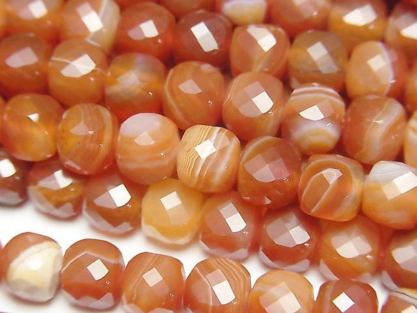 Carnelian, Cube Gemstone Beads