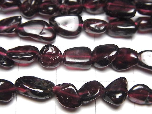 [Video] Garnet AA Nugget 1strand beads (aprx.15inch/36cm)