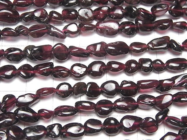 [Video] Garnet AA Nugget 1strand beads (aprx.15inch/36cm)