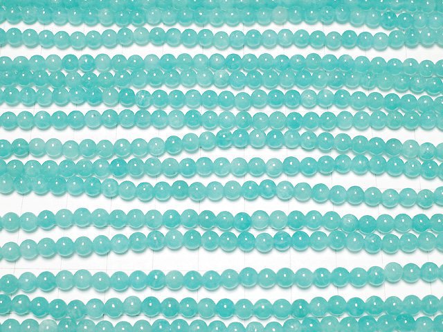 [Video] Mozambique Amazonite AA++ Round 4mm 1strand beads (aprx.15inch/37cm)