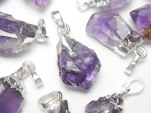 Accessories, Amethyst, Nugget, Pendant, Point, Rough Rock Gemstone Beads