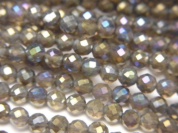 Faceted Round, Flash Crystal Gemstone Beads