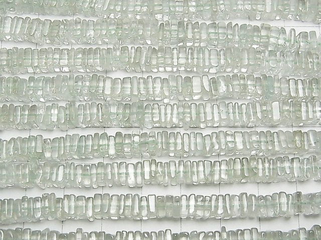 [Video]High Quality Green Amethyst AAA- Square Rondelle (Disc) half or 1strand beads (aprx.15inch/38cm)